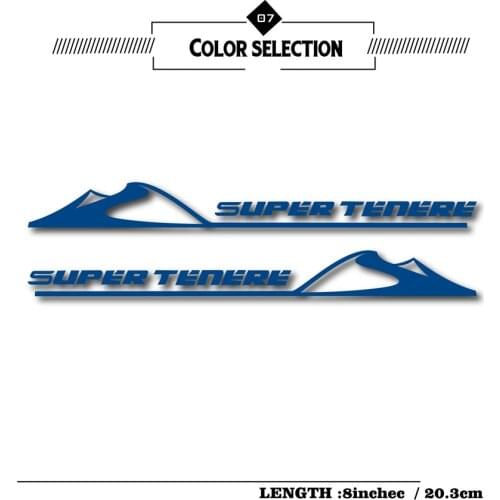 Motorcycle car reflective waterproof sticker tank decals suitcase notebook helmet logo for Yamaha super tenere 1200 dx sx xtz