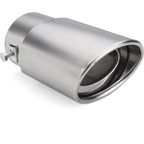 Universal 14.5cm 2.4'' Car Exhaust Muffler Tip Round Stainless Steel Pipe Chrome Tail Muffler Exhaust Tip Pipe Car Accessories