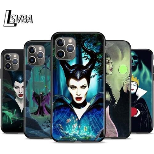 The witch maleficent Silicone Black Cover For Apple iPhone 12 Mini 11 Pro XS Max XR X 8 7 6S 6 Plus 5S SE 2020 Phone Case