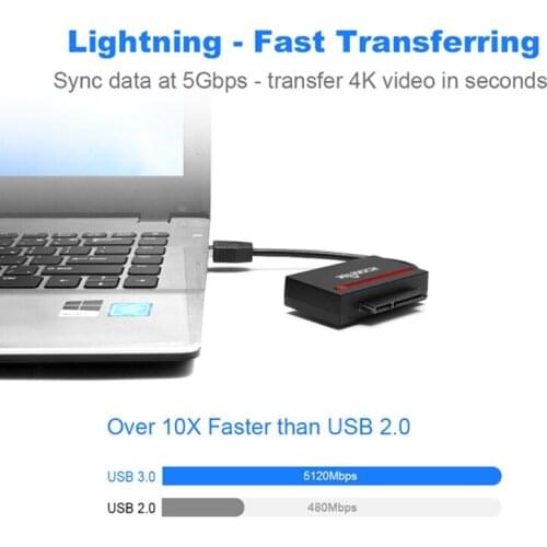 Y8AC Rocketek CFast 2.0 Reader USB 3.0 to SATA Adapter CFast 2.0 Card and 2.5 "HDD SSD Read Write and CF Card Simultaneously