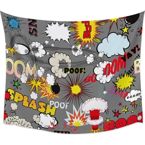 Funny Explosion Pattern Wall Tapestry Home Wall Decor Tapestry Cover Beach Towel Picnic Mat Yoga Mat