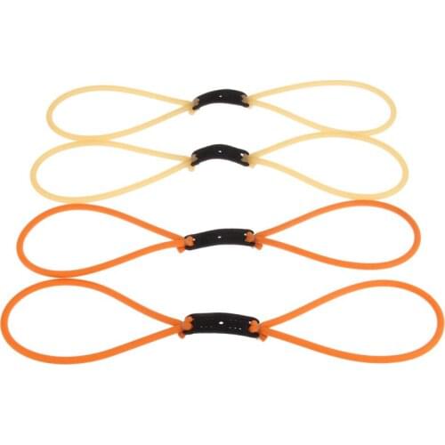 1pc Slingshot Rubber Band Practical Slingshot Natural Latex Elastic Rubber Band Polyester Pouch 2055 for Catapult Slingshot