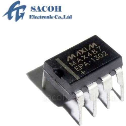 10PCS/lot New OriginaI MAX487CPA or MAX487EPA or MAX487CSA MAX487ESA or MAX487CUA MAX487 DIP-8 RS485 R422 transceiver