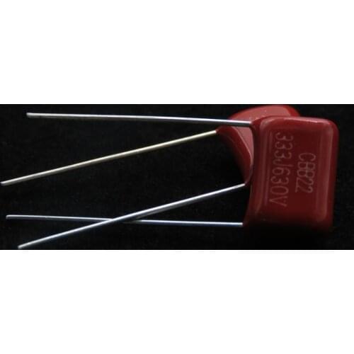 50pcs CBB 333 630V 333J 630V 0.033uF 33nF P10 CBB22 Capacitance