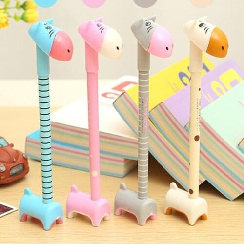 12pcs/set Small donkey ball pen pen Korea stationery cartoon cute creative pen office supplies small kids gifts accessories