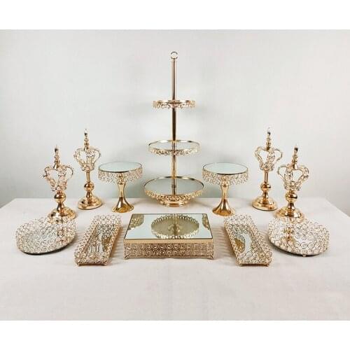 12Pcs /lot Metal Cake Stand, Round Cupcake Stands, Wedding Birthday Party Dessert Cupcake Pedestal