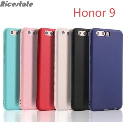 Honor 9 Case Silicone Soft TPU Cover case for huawei Honor 9 Honor9 Crystal Clear and Matte Candy solid colors Cover Back shell