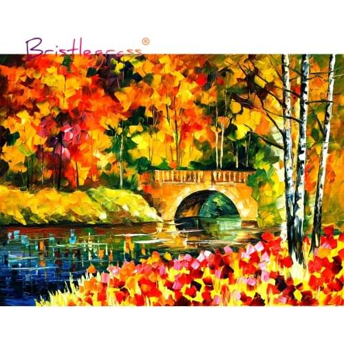 BRISTLEGRASS Wooden Jigsaw Puzzles 500 1000 Pieces Bridge Educational Toy Collectibles Decorative Wall Paintings Gift Home Decor