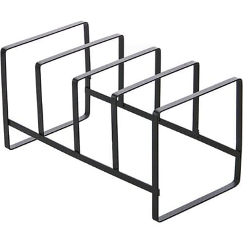 Stainless Steel Spoon Holder Pot Lid Shelf Cooking Dish Rack Pan Cover Stand Kitchen Organizer Pot Lid Rack