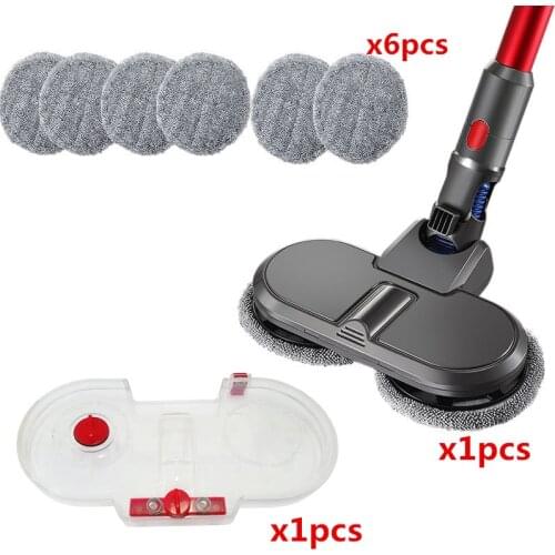 Electric Mopping Vacuum Brush and Cleaner Cleaning Cloth for Dyson V7 V8 V10 V11 Replaceable Parts with Water Tank