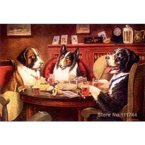 Dogs paintings post mortem by Cassius Marcellus Coolidge art handmade High quality