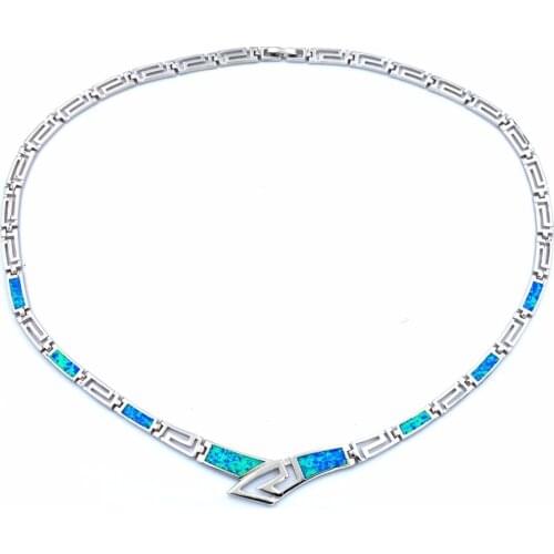 2017 New Arrival Blue Opal Choker Necklace