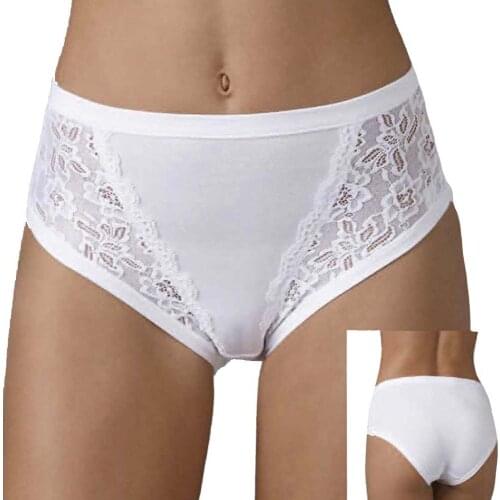 Culotte cotton and modal with lace EMY (6 pcs)