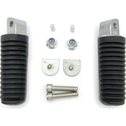 Motorcycle Aluminum+Rubber Rear Footrest Foot Pegs For Yamaha FJR 1300 FZ400 FZ6R XJR400 XJR1200 XJR1300 XJ6 FZ6N 2004 2005 2006