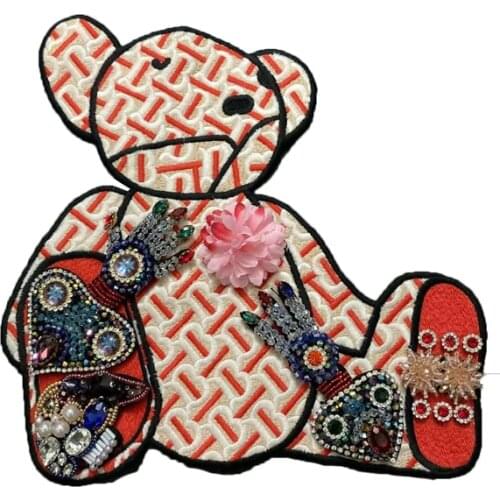 Cartoon Panda Bear Fashion Clothes Denim T-shirt Patch Home Mural Clothing Accessories New DIY Handmade Stitch Printing Decals