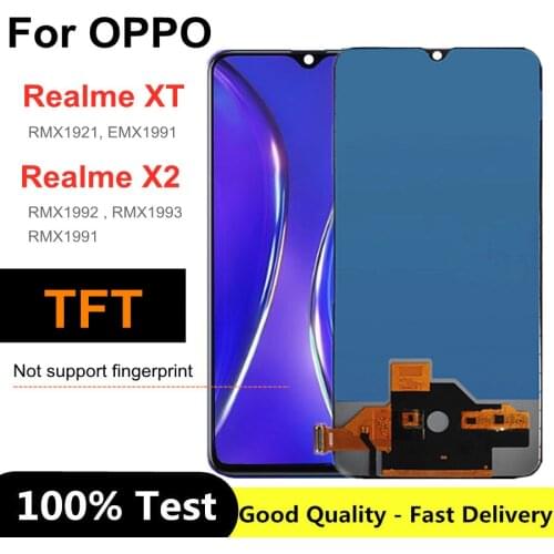 TFT 6.4 " Realme X2 LCD For Oppo Realme X2 RMX1991 LCD for Realme XT RMX1921 DIsplay Touch Screen Digitizer Assembly