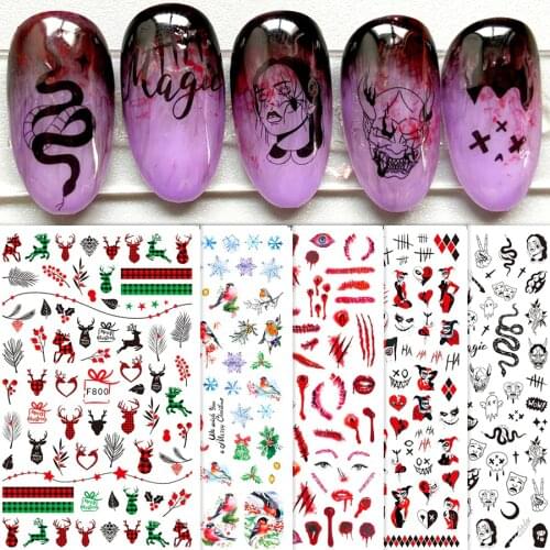 2PCS Adhesive 3D Nail Art Decorations Sticker Flower Butterfly Decals Press On Nails Stickers Manicure Nail Equipment Supplies