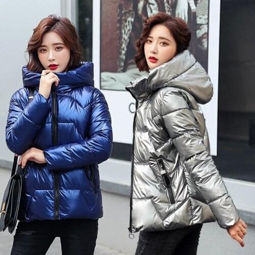 2021 New Womens Winter Jacket Parka Bread Coat Down Cotton Jackets Warm Thick Cotton Padded Parka Female Casual Outwear
