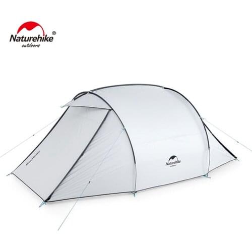 Naturehike Outdoor Family Camping Tent One Room One Hall 3 Person Tent Waterproof Self-Driving Camping Tent NH19ZP006