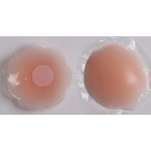 Sexy Non Woven Protective Nipple Pasties Silicone Nipple Cover Adhesive Reusable Bra Pad Invisible Breast Petal For Party Dress