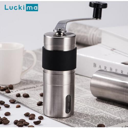 New Manual Coffee Grinder Mini Hand Conical Burr Espresso Grinder Coffee Been Mill Tools Ceramic Movement for Handmade Coffee