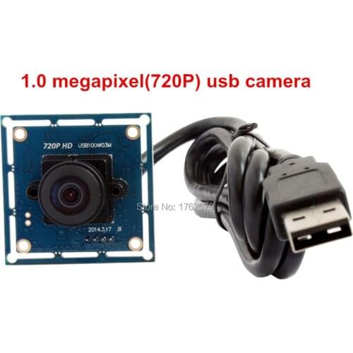 720P Wide Angle video usb camera Fisheye Lens Mjpeg 1280X720 OV9712 Micro video conference usb Camera board module
