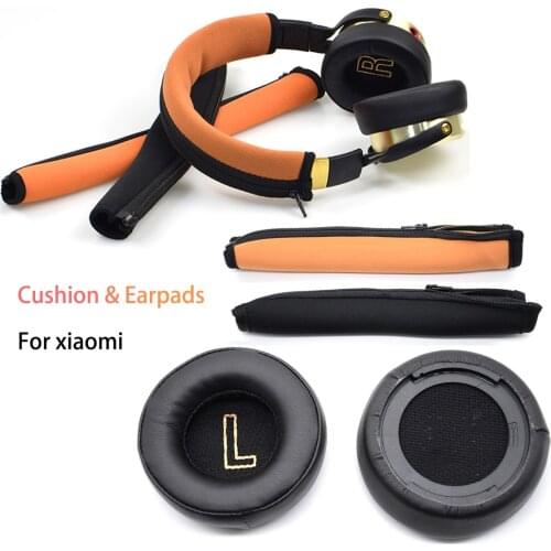 Replacement Earpads Earphone Ear Pads Cushions with Headband Earmuffs for Xiaomi Mi HiFi Headphones