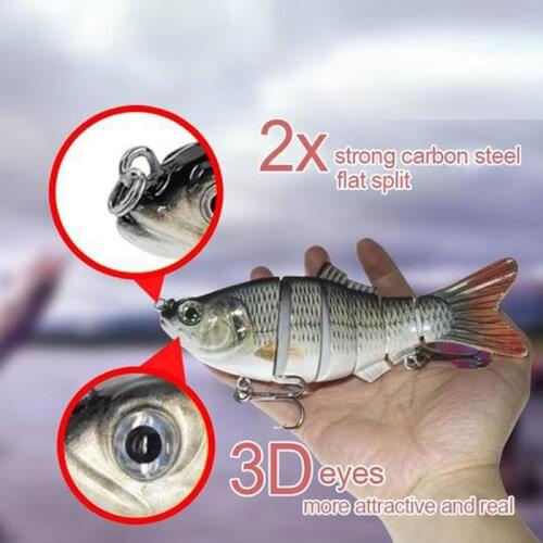 1PCS 10CM 16g Minnow Fishing Lure 7-segment Fishing Lure Knotty Lure Carp Striped Bass Pesca Fishing Tackle SwimBait Lures