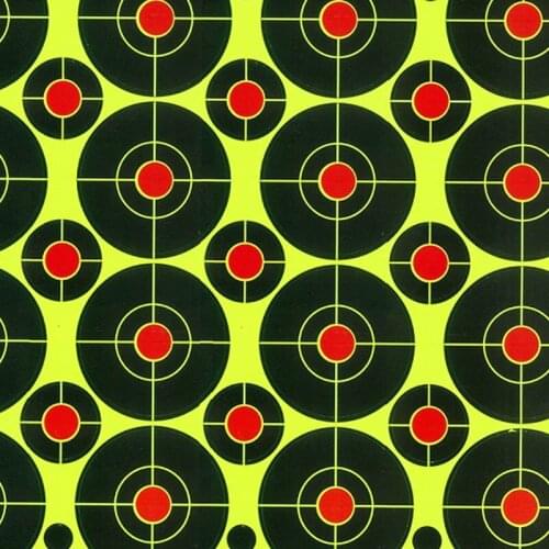 10 pcs Hunting training target paper Fluorescence Sticker Shooting gun target paper Target paper Nontoxic Shooting Paper Target