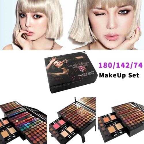 Long Lasting 180 Colors Multicolor Shimmer Glitter Matte Soft Eyeshadow Palette Set Women Makeup kit With Mirror brush 2021 new