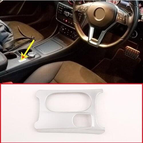 Right Hand Drive Car Cup Holder Cover Trim For Mercedes Benz CLA GLA A Class C117 W176 X156 2012-2019 ABS Chrome Accessoires RHD