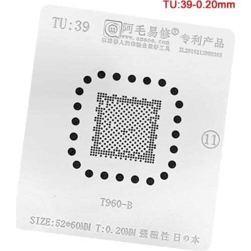 BGA Reballing Stencil T960-B For LCD TV IC Reball IC Pin Solder Tin Plant Net BGA Heating Template TU39