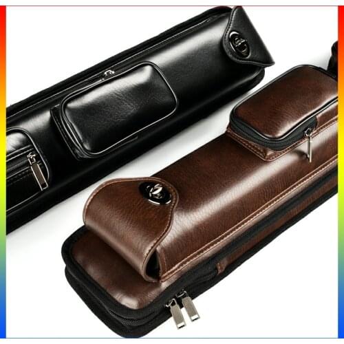Hx Billard Pool Cue Case 6/8 Holes Leather Case 1/2 Kit Stick High Quality Professional Cue Case Billiards Accessories