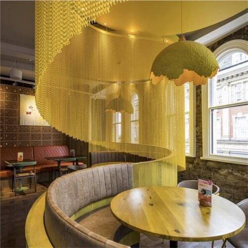 Decorative Aluminum Chain Fly Screens & Insect Curtains For Room Divider