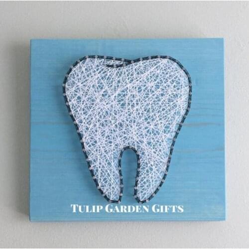 Tooth String Art, String Art Tooth, Dentist Office Decor, Dentist Gift, Dentist String Art, Tooth Art