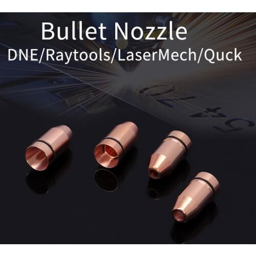 Fiber Bullet Laser Nozzle Dia.10.6mm Caliber 0.8 - 4.0 Lasermech Fiber Laser Cutting Head wholesale price DNE laser parts