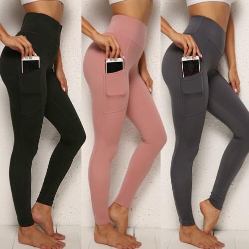 Yoga Pants Women with Pocket Scrunch Butt Leggings Sport Girl Gym Jogging Tights Female Fitness Training Running Pant Sportswear