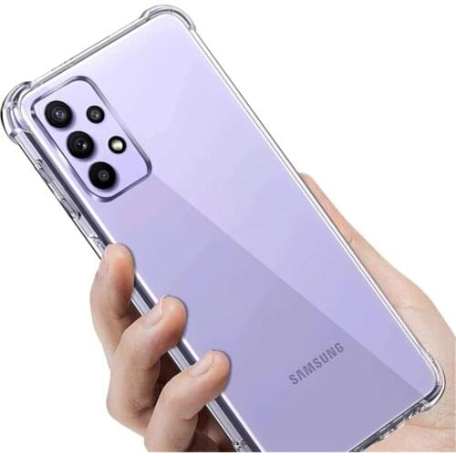 LOVECOM Shockproof Clear Case For Samsung A52 A72 A32 A12 A51 A71 A50 S20 FE S21 S10 S9 S8 Plus Note 20 10 Plus Soft Phone Cover