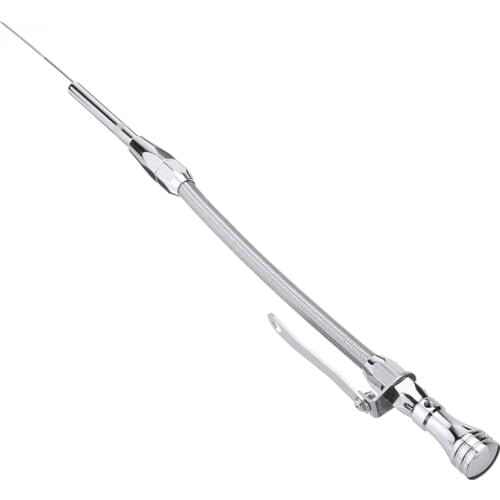 Mayitr 1pc Stainless Steel Car Auto Flexible Engine Oil Dip-sticks Fit For Chevy 305 327 350 383 400 Accessories