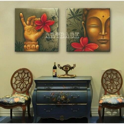 New 2pcs picture 5D diamond painting Buddha religion full square drill diamond embroidery rhinestone 3d mosaic home decoration