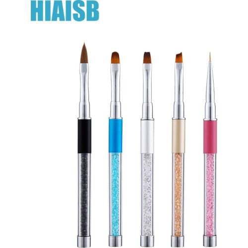 5PCS Nails Art Brush Kits Professional Styling Accessories Manicure Tools UV Colors Gel Drawing Acrylic Liner Nail Brushes Set