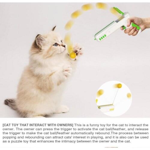 New Pets Cat Playful Rebound Feather Cat Toy Creative Feather Spring Kitten Cats Toys Interactive Interactive Cats Toys Home Pet