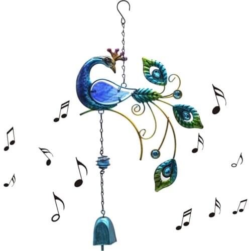 Window Balcony Hummingbird Decor Wind Chimes Yard Home Wall Hanging Bird Bells Ornament for Home Window Door Decorarions