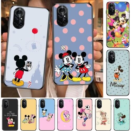 Minnie Mouse Soccer Clear Phone Case For Huawei Honor 20 10 9 8A 7 5T X Pro Lite 5G Black Etui Coque Hoesjes Comic Fash design