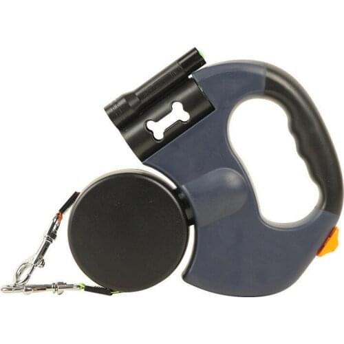 Retractable Pet Leash Rope Zero Tangle Walk For Two Dog Walk The Dog Adjustable Pet Leash Pet Supplies
