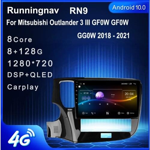 Runningnav For Mitsubishi Outlander 3 III GF0W GF0W GG0W 2018 - 2021 Car Radio Multimedia Video Player Navigation stereo GPS