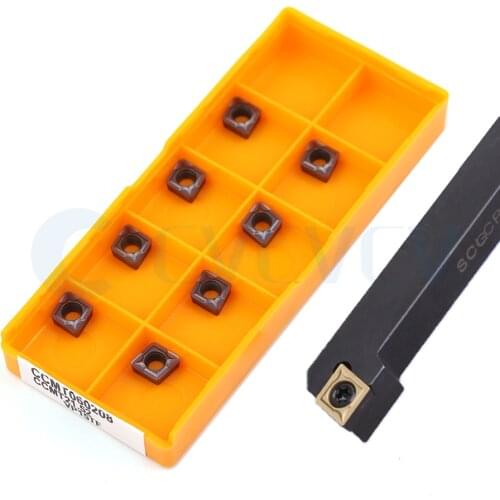SCGCR0808F06 SCGCR1010 SCGCR1212 SCFCL Lathe Machine External Turning Tools Holder Angle 91° + 10Pcs CNC Carbide Inserts Durable