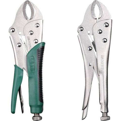 10 Inch Locking Pliers Round-mouth Forceps Adjustable Jaw Pliers Vice Grips Forceps Woodworking Clips Hand Tool Welding Plier