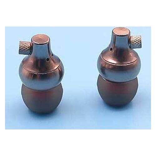 Titanium Color MMCX Earphones DIY 10MM Speaker unit Shell Case Brass Metal Earphones Housing DIY