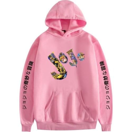 Hot Anime Bizarre Adventure Cosplay hoodies Higashikata Josuke Kujo Jotaro Printing Long sleeve Unisex pullover hoody Costume